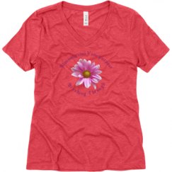 Ladies Relaxed Fit Super Soft Triblend V-Neck Tee