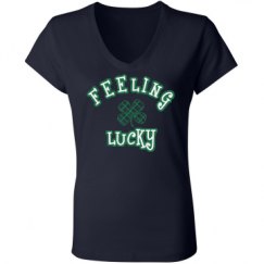 Ladies Slim Fit V-Neck Jersey Tee