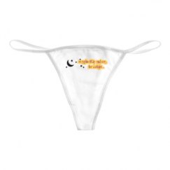 Basic White Thong Underwear