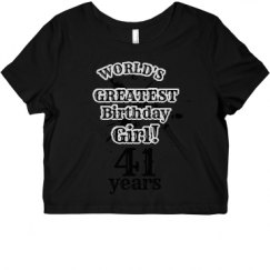 Ladies Slim Fit Crop Top Tee