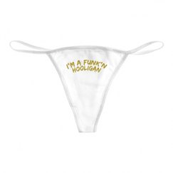 Basic White Thong Underwear