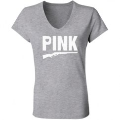 Ladies Slim Fit V-Neck Jersey Tee