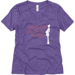 Ladies Relaxed Fit Super Soft Triblend V-Neck Tee