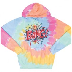 Unisex Tie-Dye Fleece Hoodie