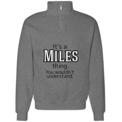 Unisex Cadet Collar Sweatshirt