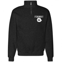 Unisex Cadet Collar Sweatshirt