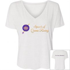 Women's V Neck Custom SOQR Tshit