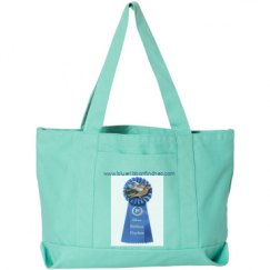 Seaside Cotton Canvas Pigment-Dyed Boat Tote Bag