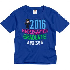 2016 Kindergarten Graduate Girl