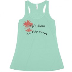 Ladies Flowy Racerback Tank