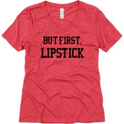 Ladies Relaxed Fit Super Soft Triblend V-Neck Tee