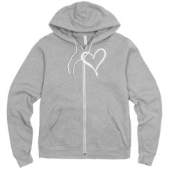 Unisex Fleece Full Zip Midweight Hoodie