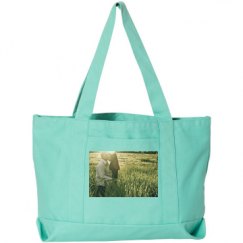 Seaside Cotton Canvas Pigment-Dyed Boat Tote Bag