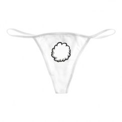 Basic White Thong Underwear