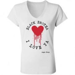 Ladies Slim Fit V-Neck Jersey Tee