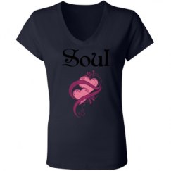 Ladies Slim Fit V-Neck Jersey Tee