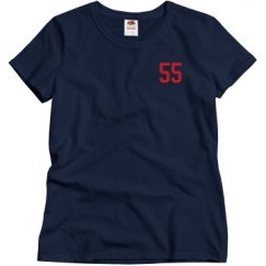 Ladies Semi-Fitted Relaxed Fit Basic Tee