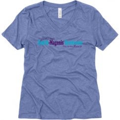 Ladies Relaxed Fit Super Soft Triblend V-Neck Tee