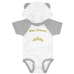 Infant Hooded Raglan Bodysuit with Ears