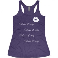 Ladies Slim Fit Super Soft Racerback Triblend Tank