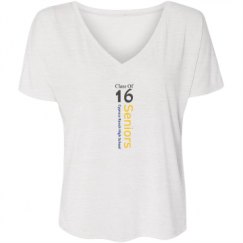 Ladies Flowy Slouchy V-Neck Tee