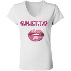 Ladies Slim Fit V-Neck Jersey Tee