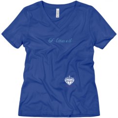 Ladies Relaxed Fit V-Neck Tee