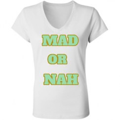 Ladies Slim Fit V-Neck Jersey Tee