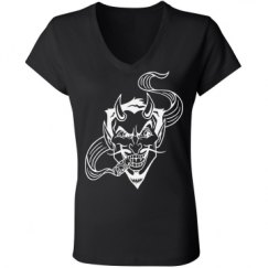 Ladies Slim Fit V-Neck Jersey Tee