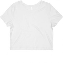 Ladies Slim Fit Crop Top Tee