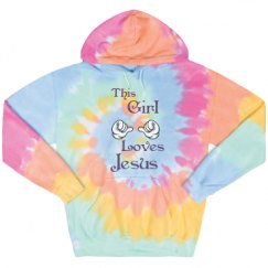 Unisex Tie-Dye Fleece Hoodie