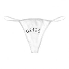 Basic White Thong Underwear