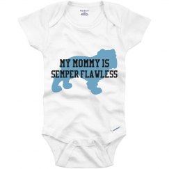 Baby Onesie Mommy Flawless Blue
