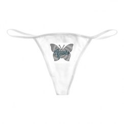 Basic White Thong Underwear