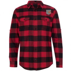 Unisex Long Sleeve Plaid Flannel Shirt