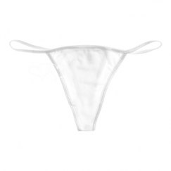 Basic White Thong Underwear