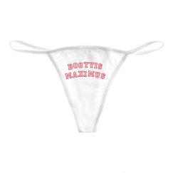 Basic White Thong Underwear