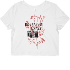 Ladies Slim Fit Crop Top Tee