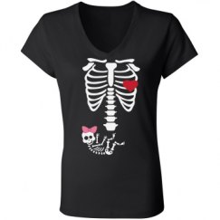 Ladies Slim Fit V-Neck Jersey Tee