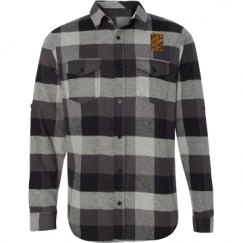 Unisex Long Sleeve Plaid Flannel Shirt