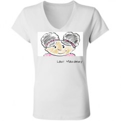 Ladies Slim Fit V-Neck Jersey Tee