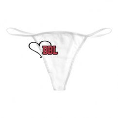 Basic White Thong Underwear