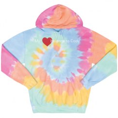 Unisex Tie-Dye Fleece Hoodie