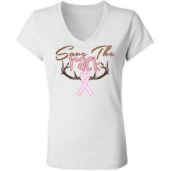 Ladies Slim Fit V-Neck Jersey Tee