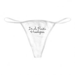 Basic White Thong Underwear