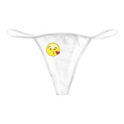 Basic White Thong Underwear