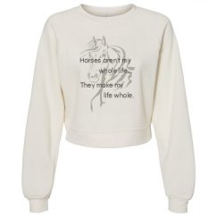 Women's Raglan Pullover Fleece