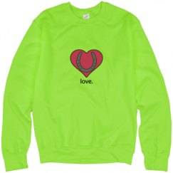 Unisex Neon Crewneck Sweatshirt