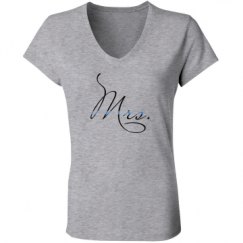 Ladies Slim Fit V-Neck Jersey Tee