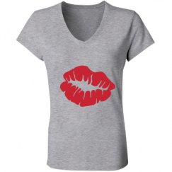 Ladies Slim Fit V-Neck Jersey Tee